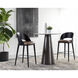 Dezirae 41 inch Black / Cognac Leather Barstool